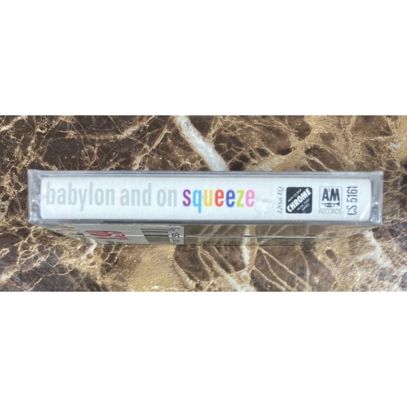 Squeeze Babylon And On Cassette Tape 1987 NEW SEALED w/ Cracked Case 80s A&M - Picture 4 of 5